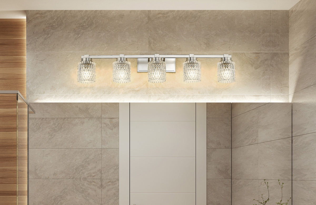 Luminaire de vanité Jacqueline Nickel brossé, 40 1/4" – vue 7