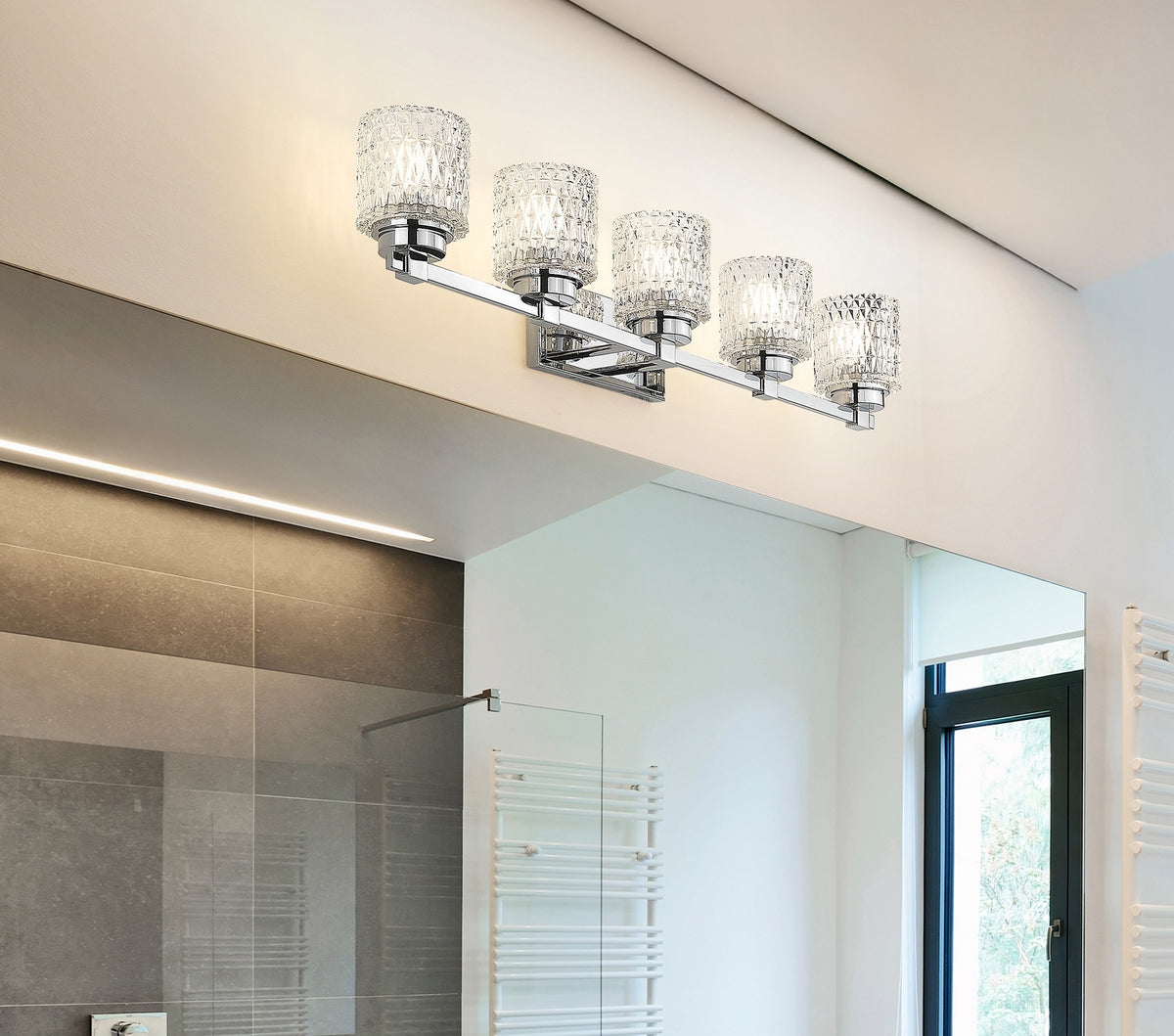 Luminaire de vanité Jacqueline Chrome, 40 1/4" – vue 8