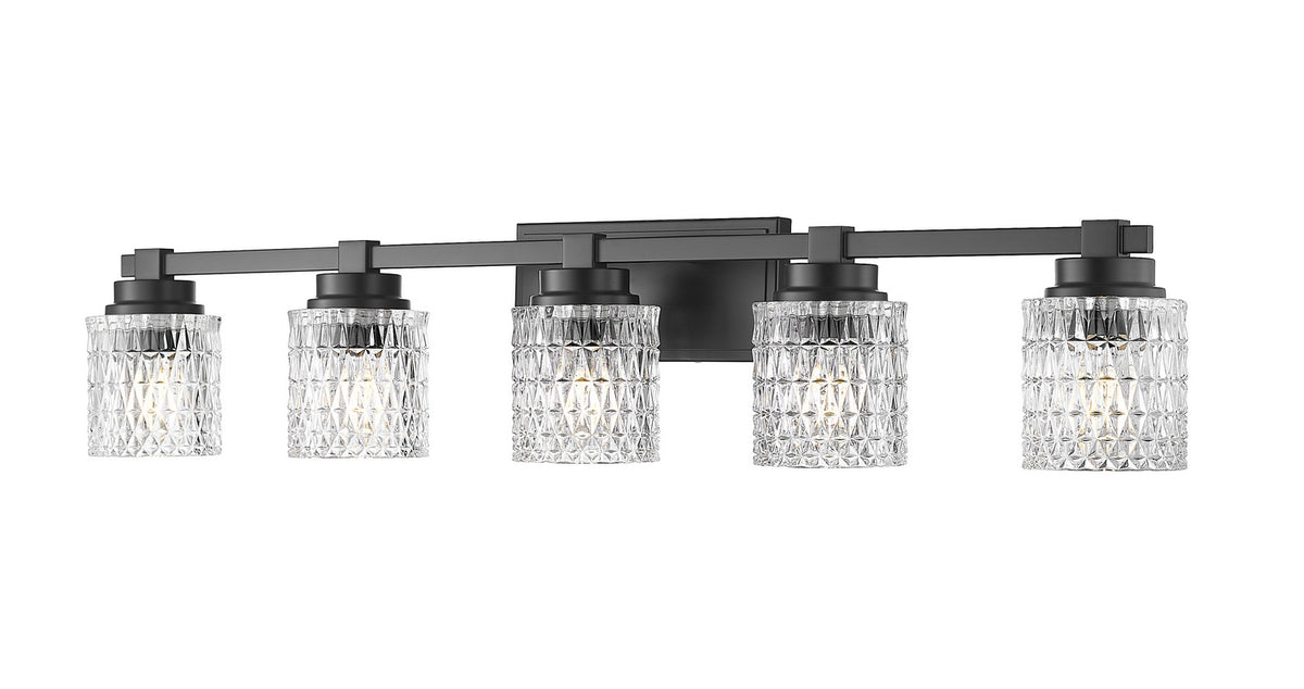 Luminaire de vanité Jacqueline Noir mat, 40 1/4" – Z-Lite