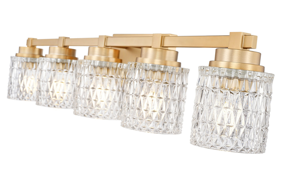 Luminaire de vanité Jacqueline Or moderne, 40 1/4" – vue 4