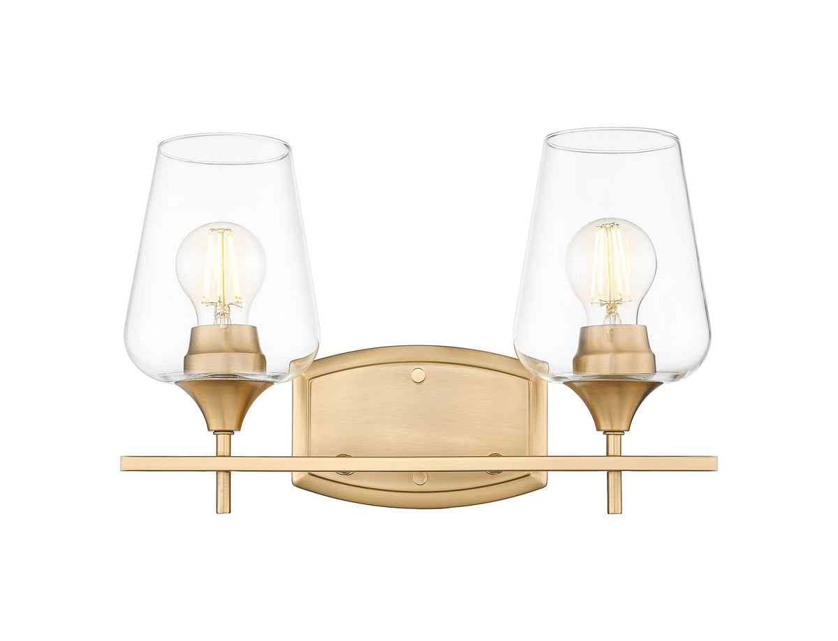 Luminaire de vanité Joliet Laiton bruni, 15" – vue 2