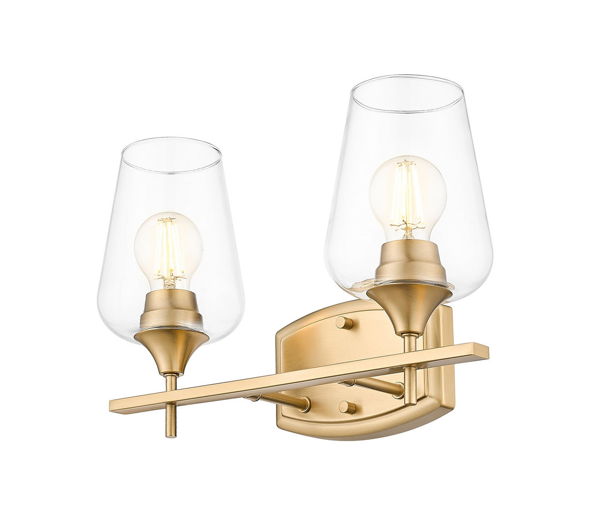 Luminaire de vanité Joliet Laiton bruni, 15" – vue 3