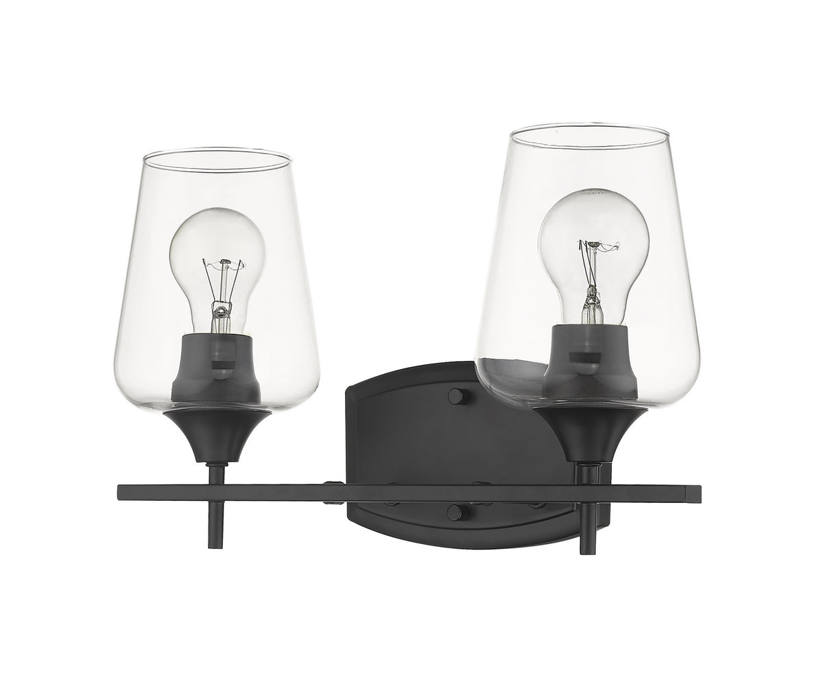 Luminaire de vanité Joliet Noir mat, 15" – vue 3