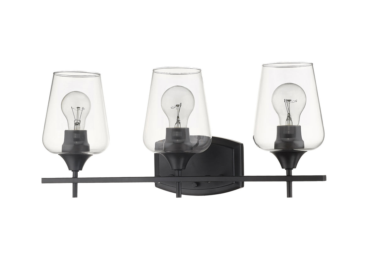 Luminaire de vanité Joliet Noir mat, 21 1/2" – vue 3
