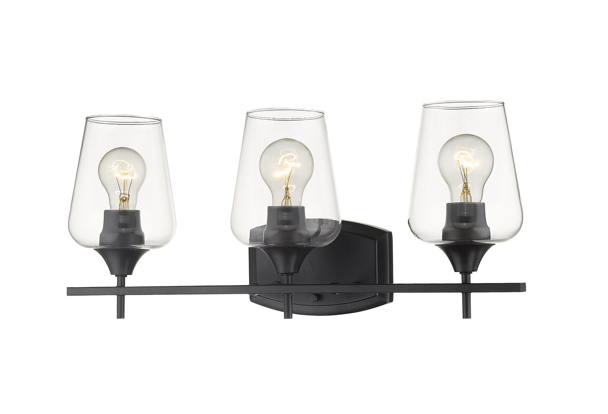 Luminaire de vanité Joliet Noir mat, 21 1/2" – Z-Lite