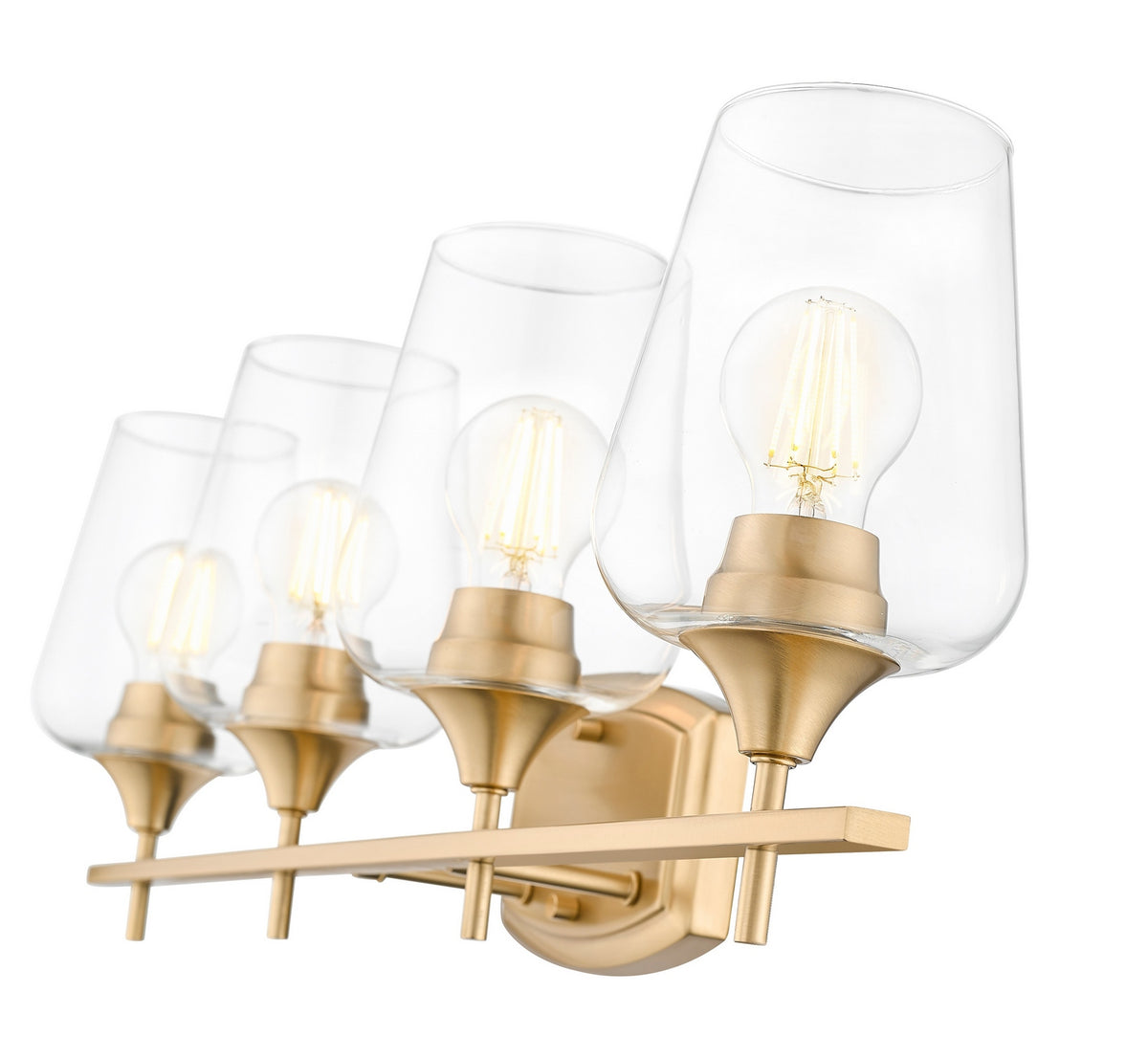 Luminaire de vanité Joliet Laiton bruni, 30" – vue 4