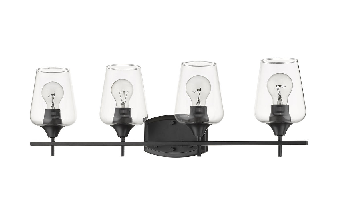 Luminaire de vanité Joliet Noir mat, 30" – vue 3
