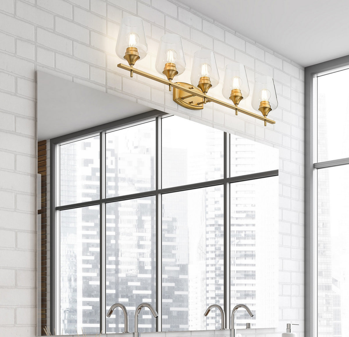 Luminaire de vanité Joliet Laiton bruni, 38 1/4" – vue 7