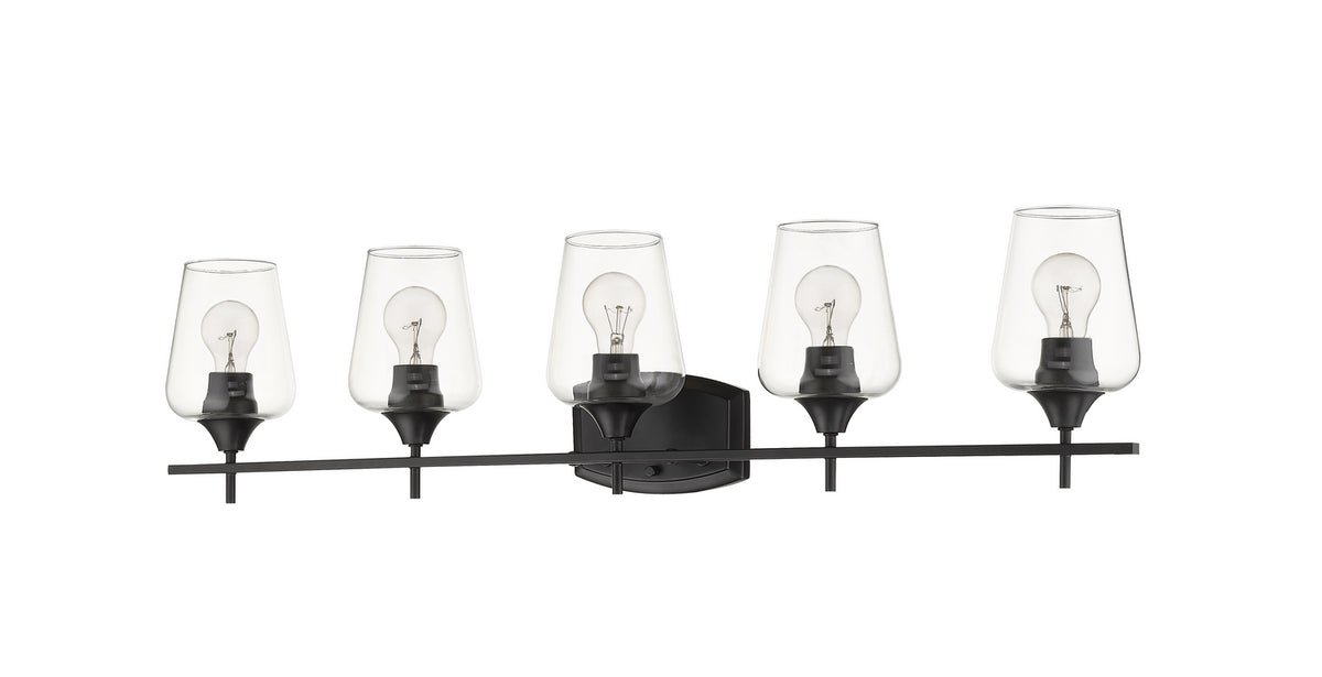Luminaire de vanité Joliet Noir mat, 38" – vue 3