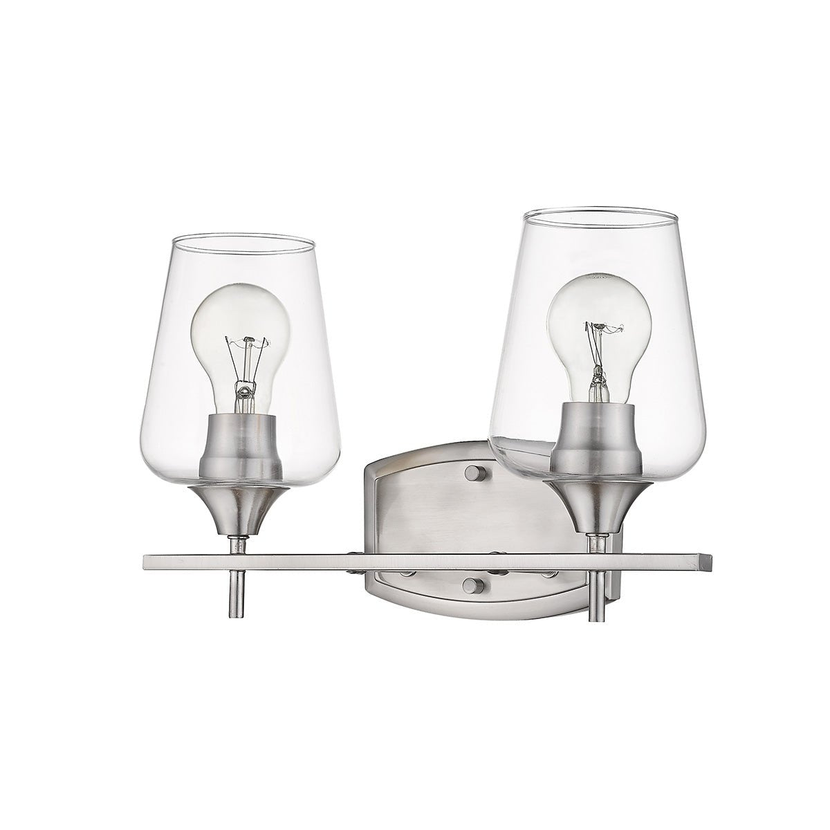 Luminaire de vanité Joliet - Nickel brossé 15" by Z - Lite | Luminaires & cie