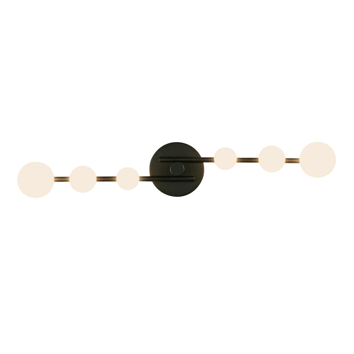 Luminaire de vanité Cypress Noir / Verre opale – vue 3