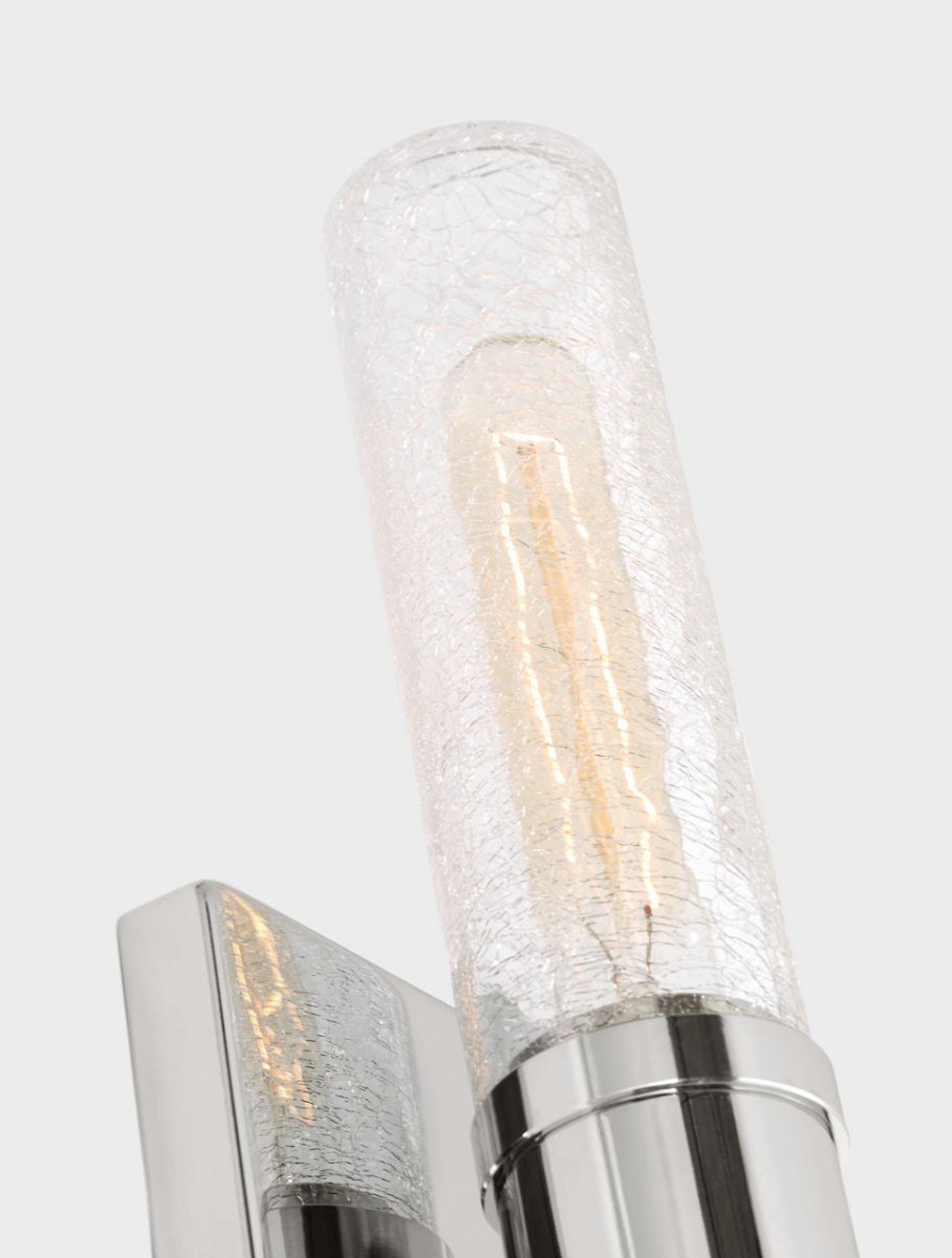 Luminaire de vanité Keaton - Nickel brossé Transparent strié 30" by Visual Comfort Studio | Luminaires & cie