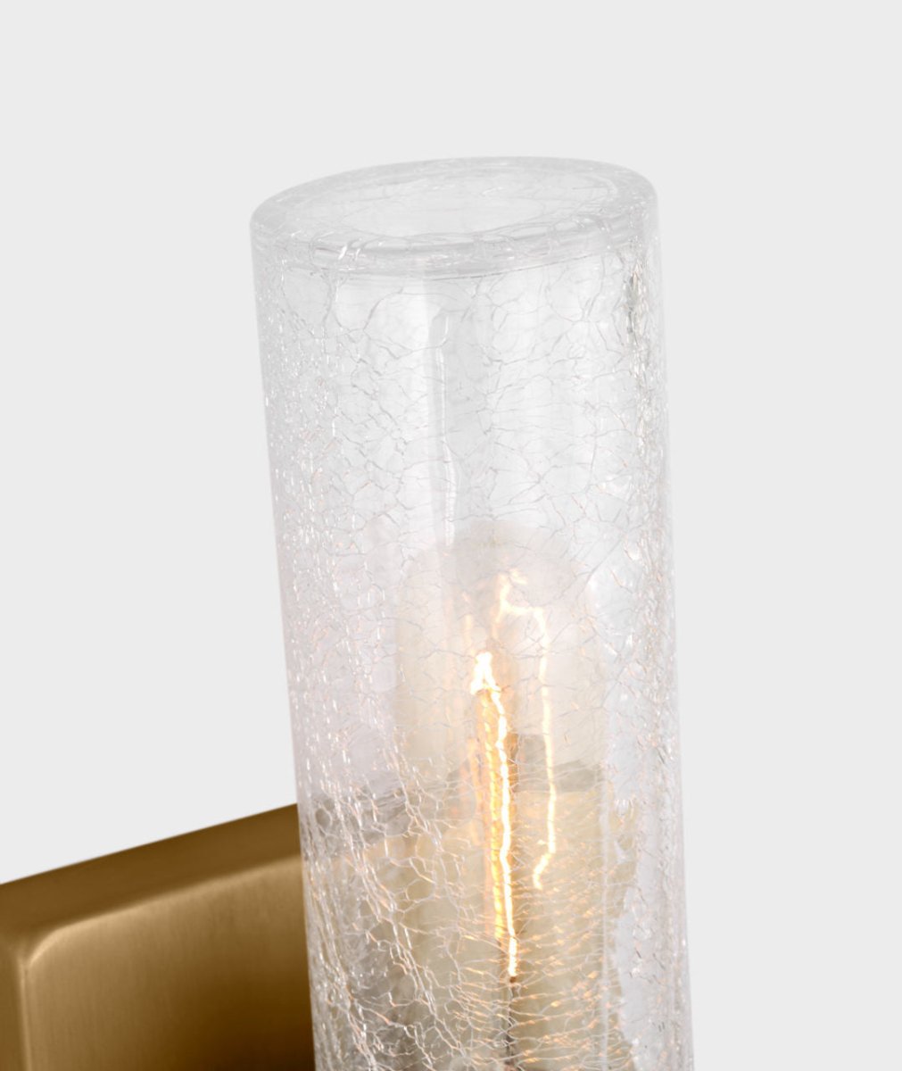 Luminaire de vanité Keaton - Nickel brossé Transparent strié 30" by Visual Comfort Studio | Luminaires & cie