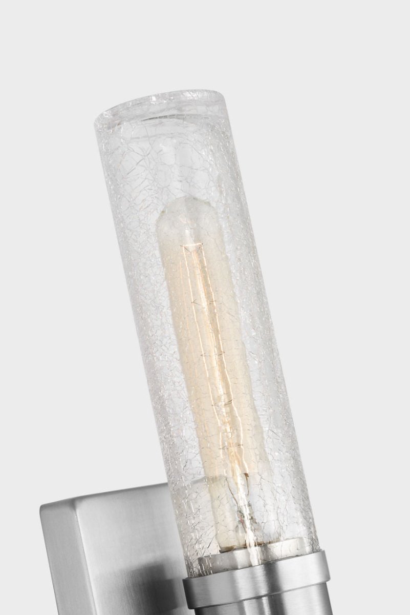 Luminaire de vanité Keaton - Nickel brossé Transparent strié 30" by Visual Comfort Studio | Luminaires & cie