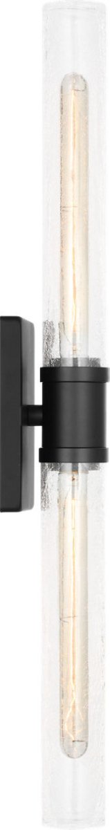 Luminaire de vanité Keaton - Nickel brossé Transparent strié 30" by Visual Comfort Studio | Luminaires & cie