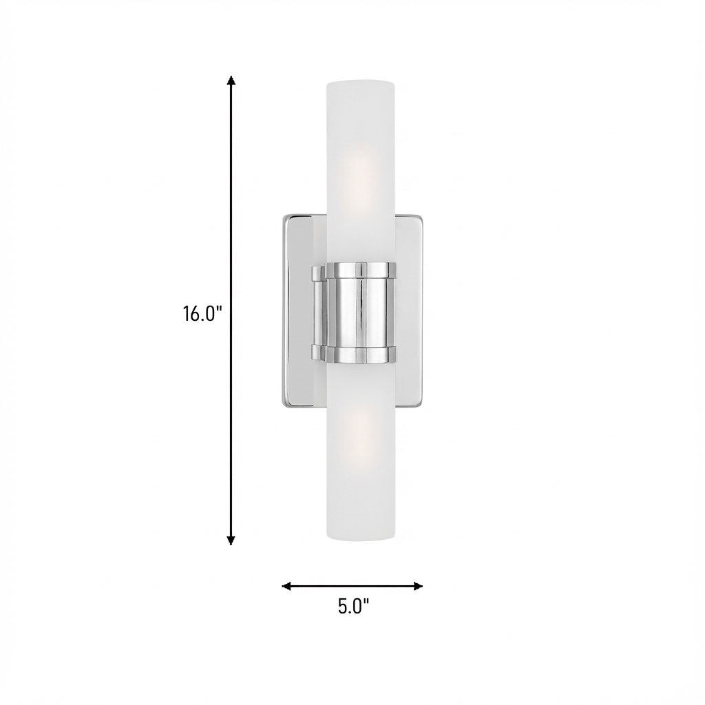 Luminaire de vanité Keaton - Nickel brossé Transparent strié 30" by Visual Comfort Studio | Luminaires & cie