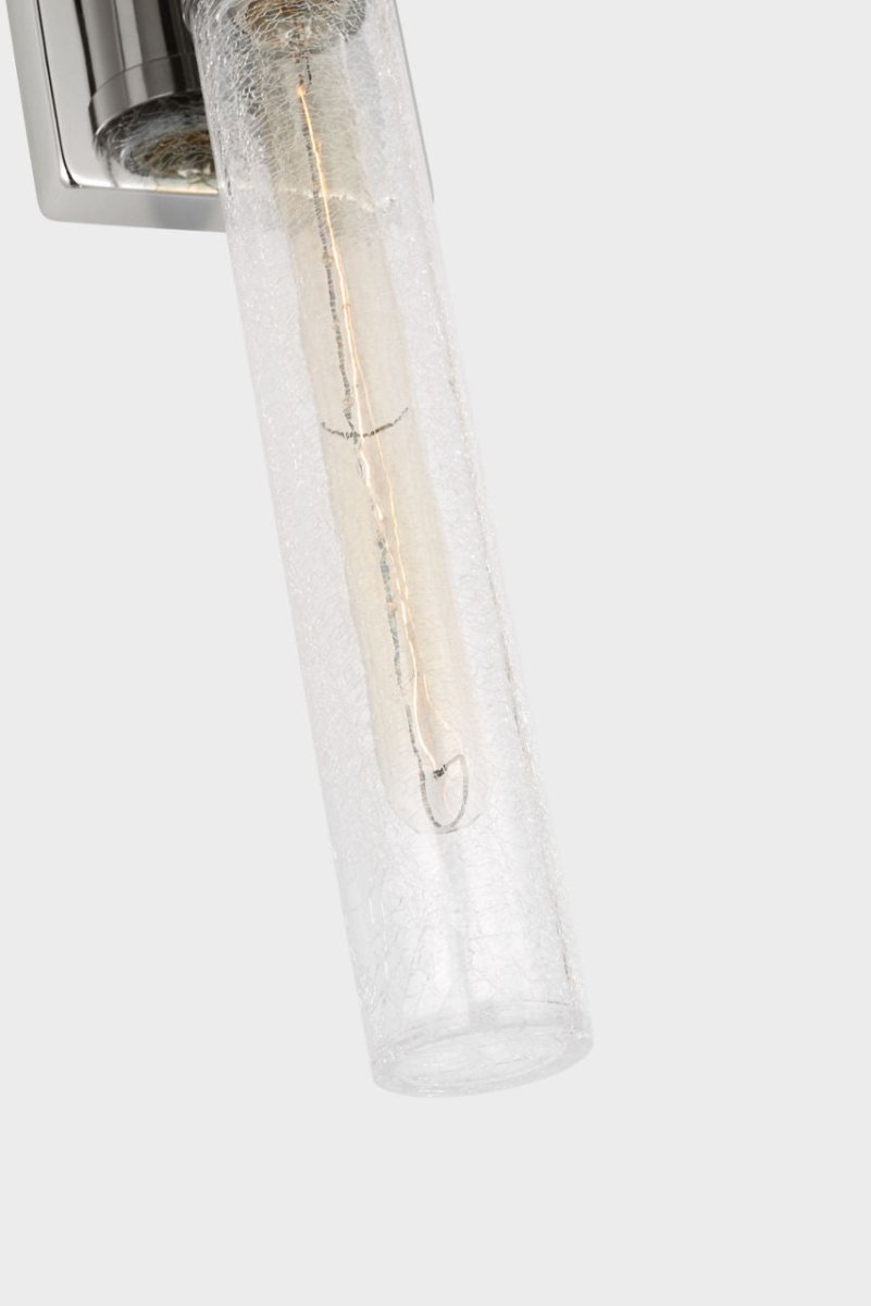 Luminaire de vanité Keaton - Nickel brossé Transparent strié 30" by Visual Comfort Studio | Luminaires & cie