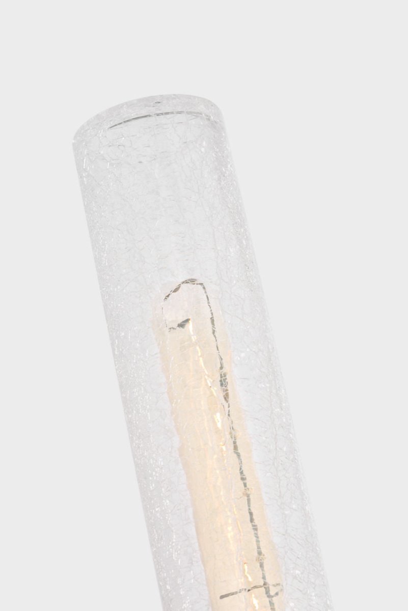 Luminaire de vanité Keaton - Nickel brossé Transparent strié 30" by Visual Comfort Studio | Luminaires & cie