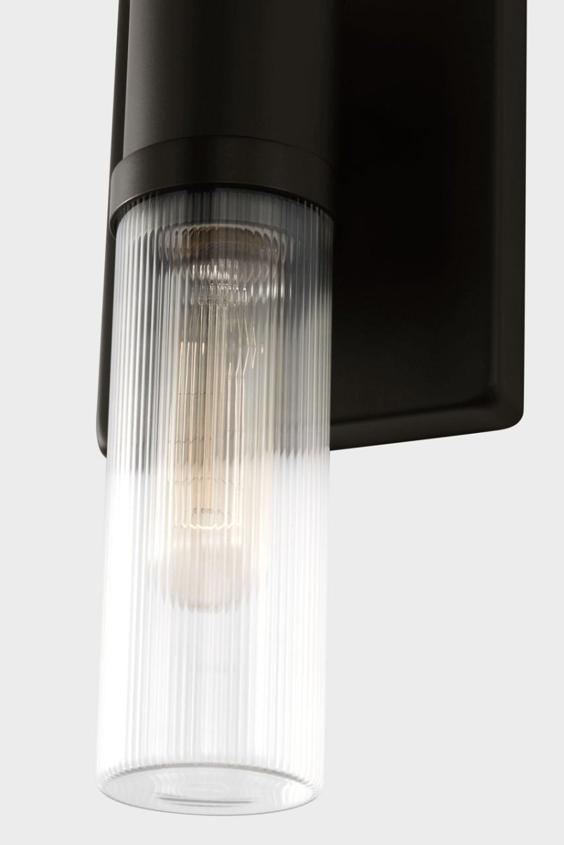 Luminaire de vanité Keaton - Nickel brossé Transparent strié 30" by Visual Comfort Studio | Luminaires & cie