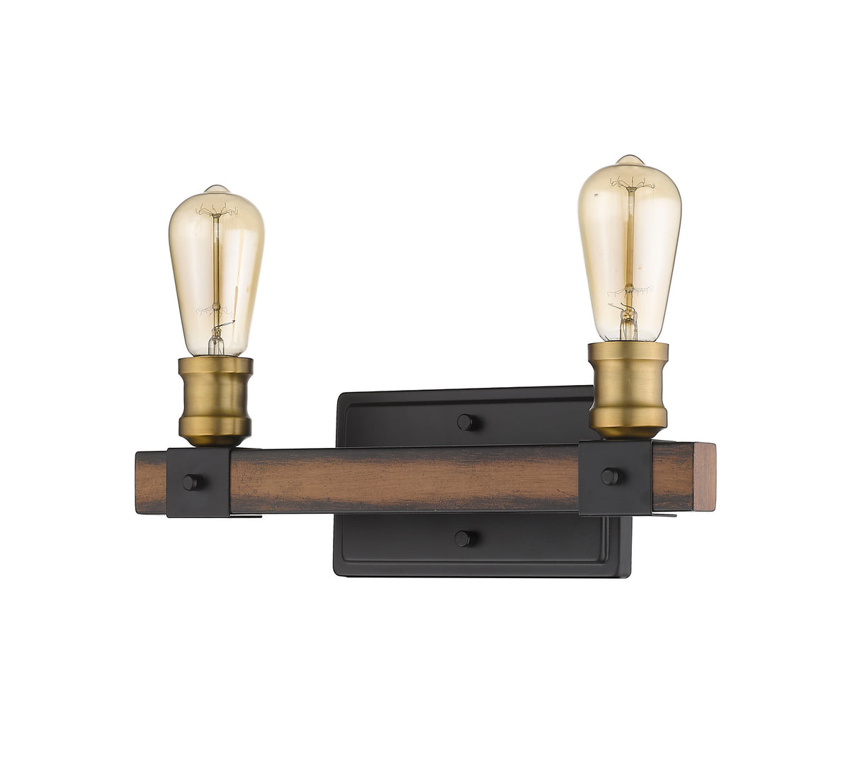Luminaire de vanité Kirkland Acajou rustique, 14" – vue 5