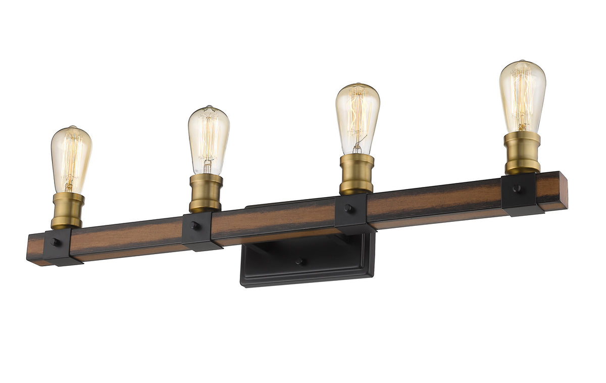 Luminaire de vanité Kirkland Acajou rustique, 30" – vue 2