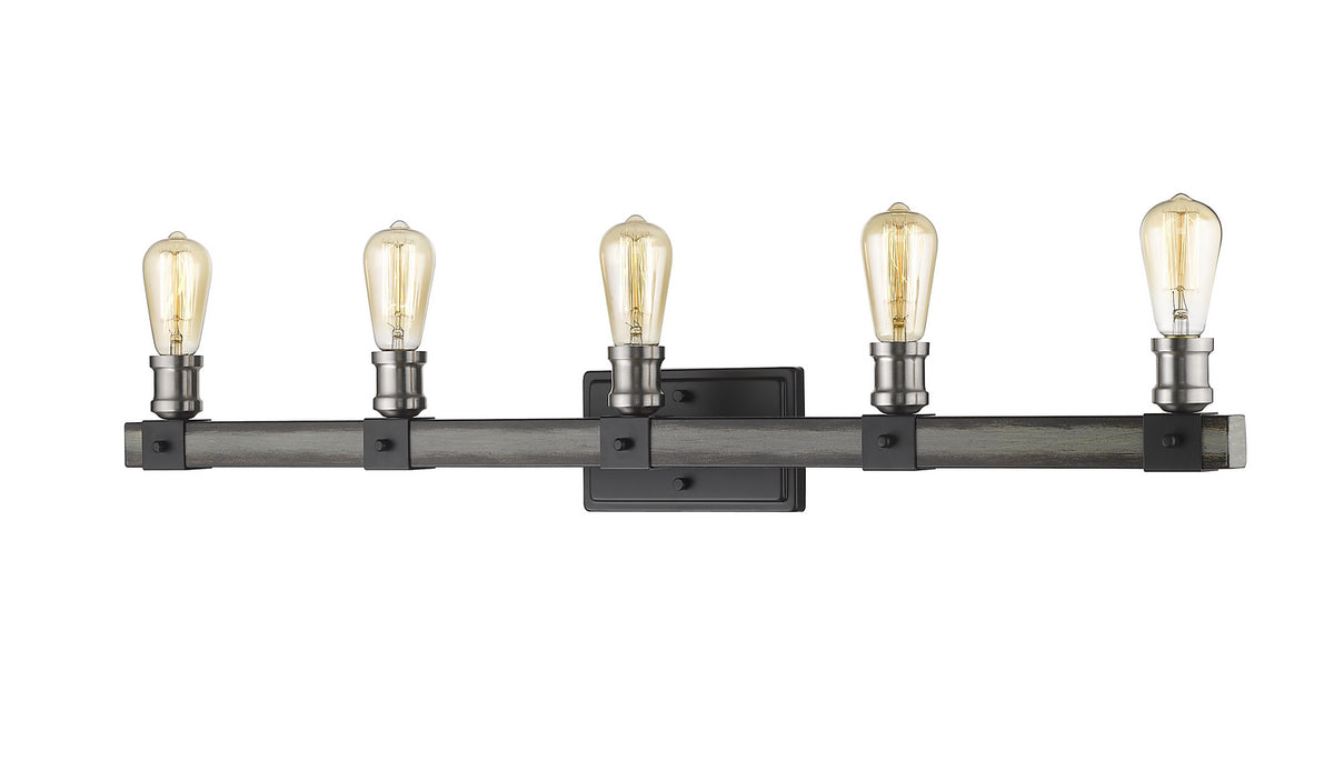 Luminaire de vanité Kirkland Bardeau gris cendré, 38" – Z-Lite