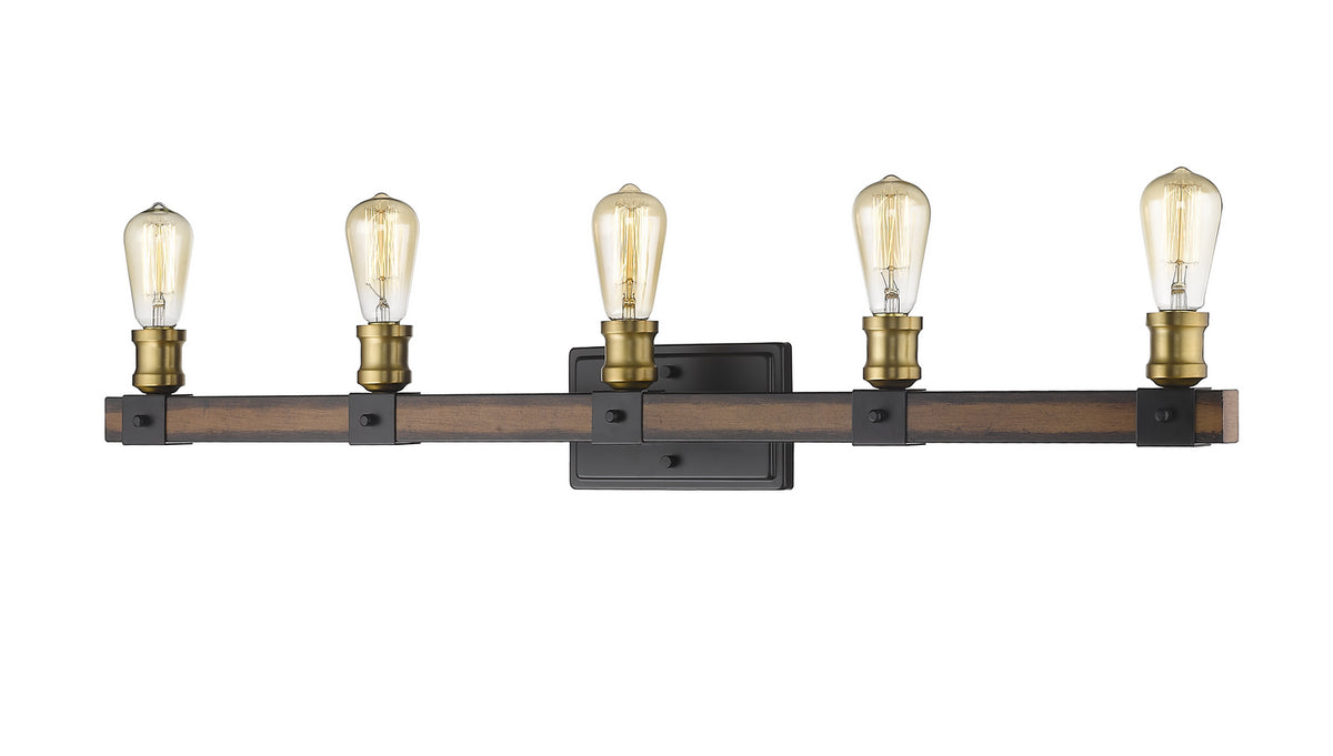 Luminaire de vanité Kirkland Acajou rustique, 38" – Z-Lite