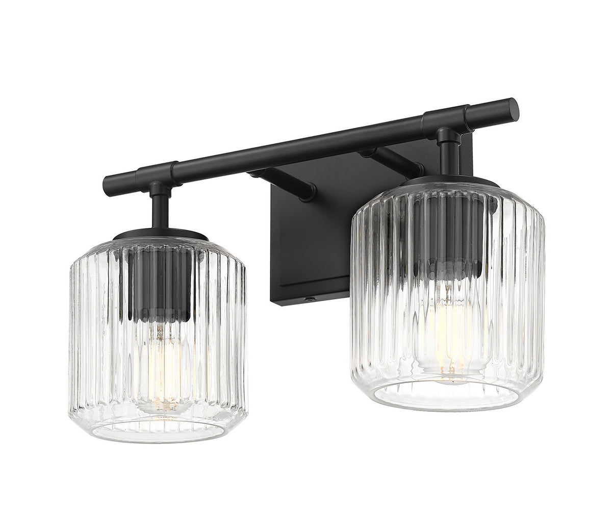 Luminaire de vanité Landon Noir mat, 14" – vue 2