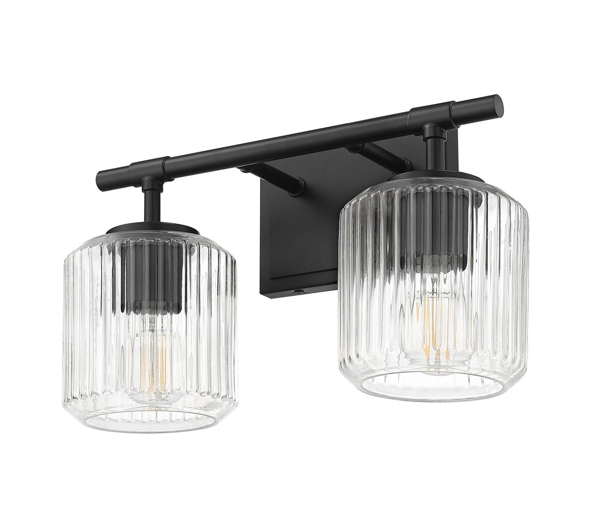 Luminaire de vanité Landon Noir mat, 14" – vue 4