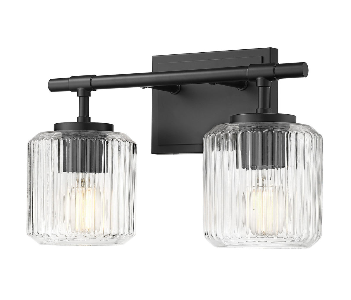 Luminaire de vanité Landon Noir mat, 14" – Z-Lite