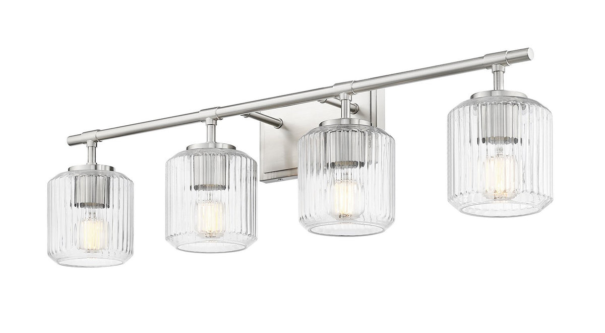 Luminaire de vanité Landon Nickel brossé, 32" – vue 2