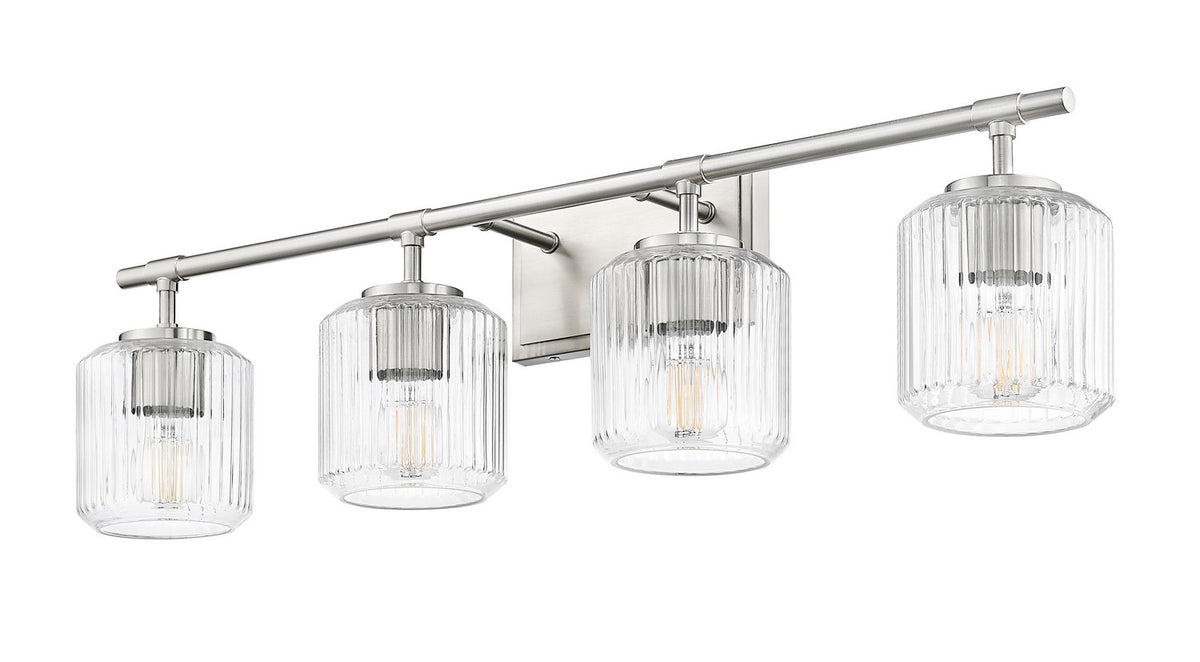Luminaire de vanité Landon Nickel brossé, 32" – vue 4