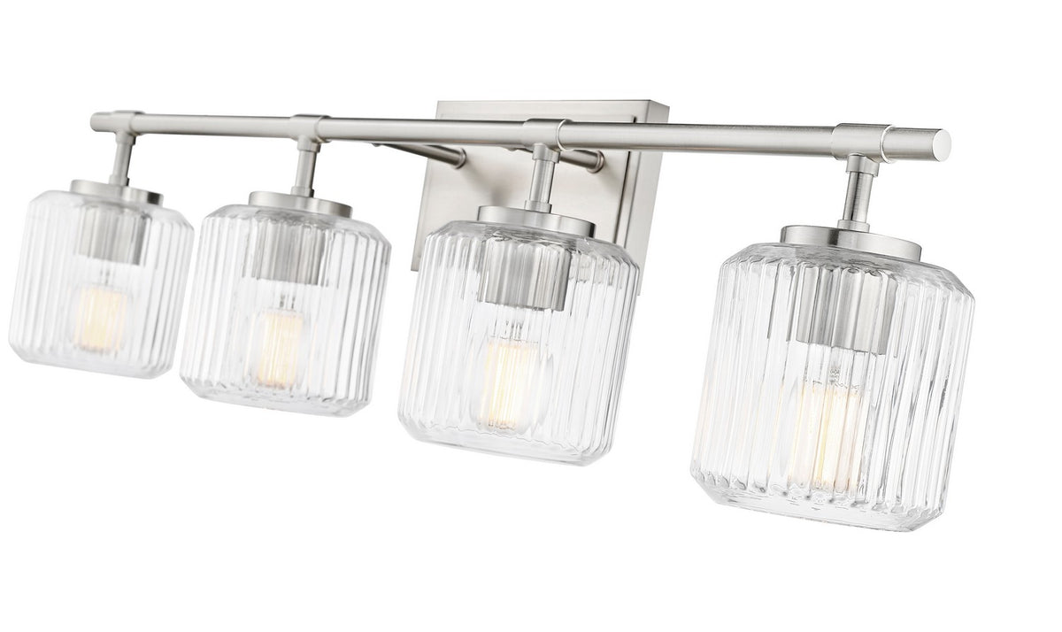Luminaire de vanité Landon Nickel brossé, 32" – vue 5