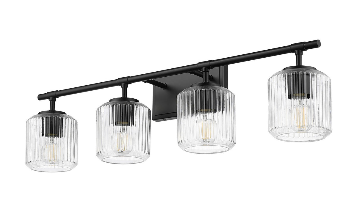 Luminaire de vanité Landon Noir mat, 32" – vue 4