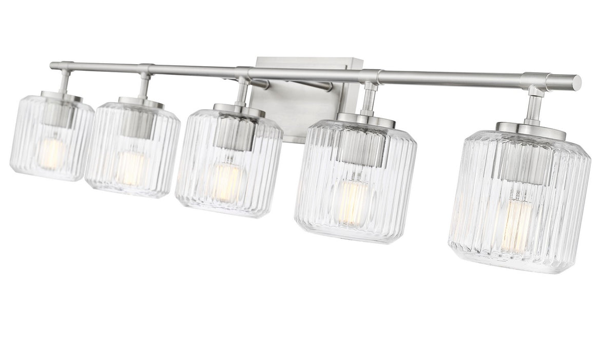 Luminaire de vanité Landon Nickel brossé, 42" – vue 5