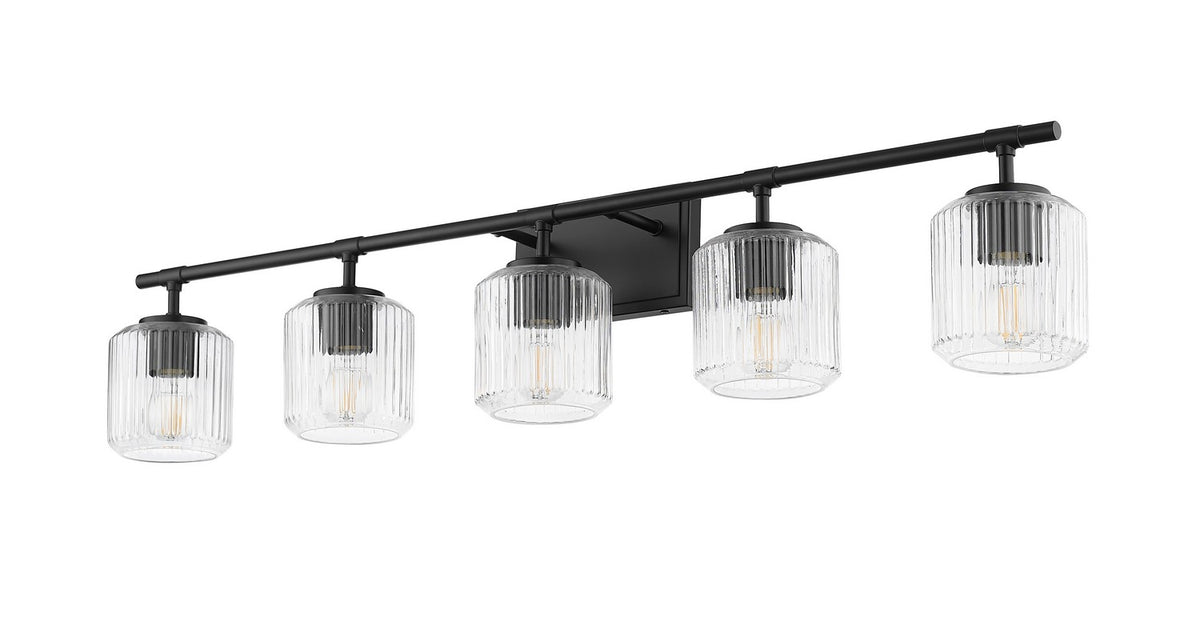 Luminaire de vanité Landon Noir mat, 42" – vue 4