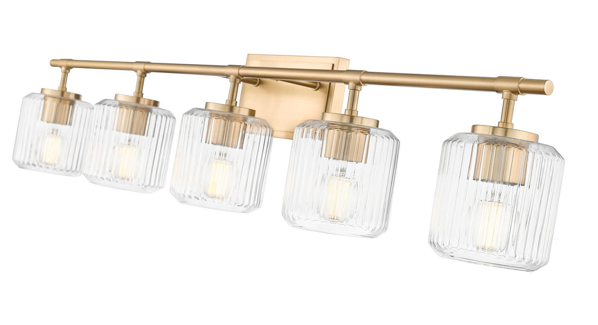 Luminaire de vanité Landon Or moderne, 42" – vue 5