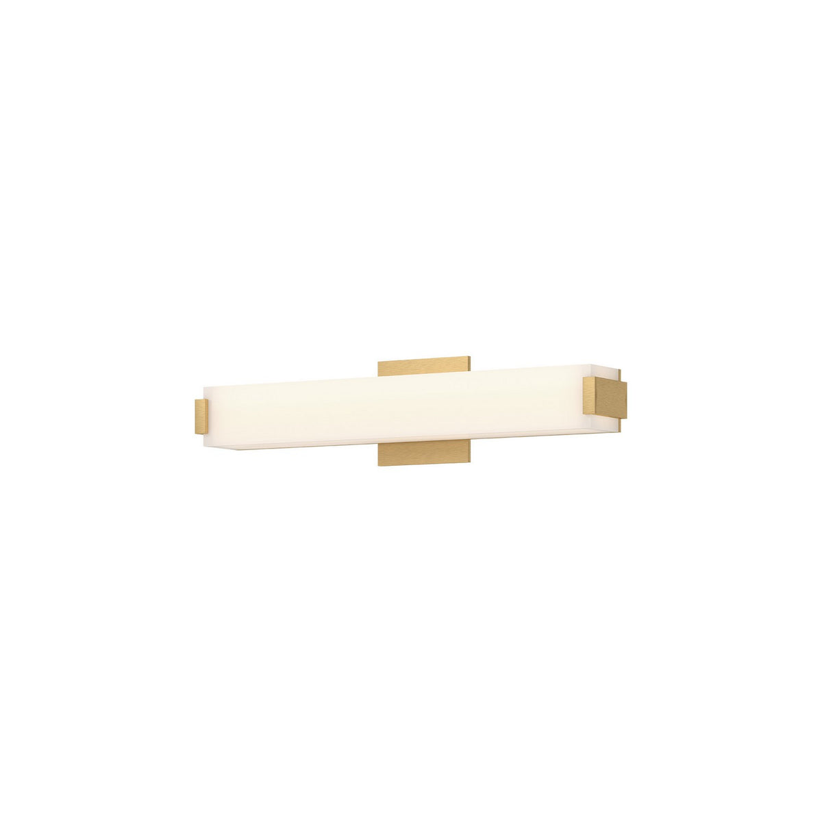 Barre d'éclairage de salle de bain Latitude Or brossé, 20 3/4" – Kuzco Lighting