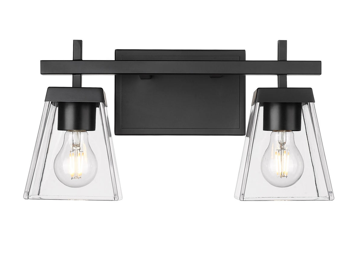 Luminaire de vanité Lauren Noir mat, 16" – vue 3