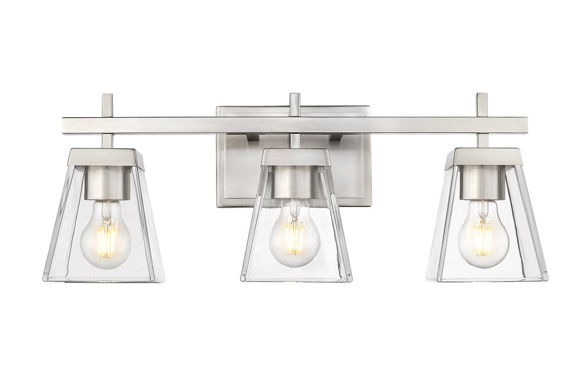 Luminaire de vanité Lauren Nickel brossé, 22" – vue 3