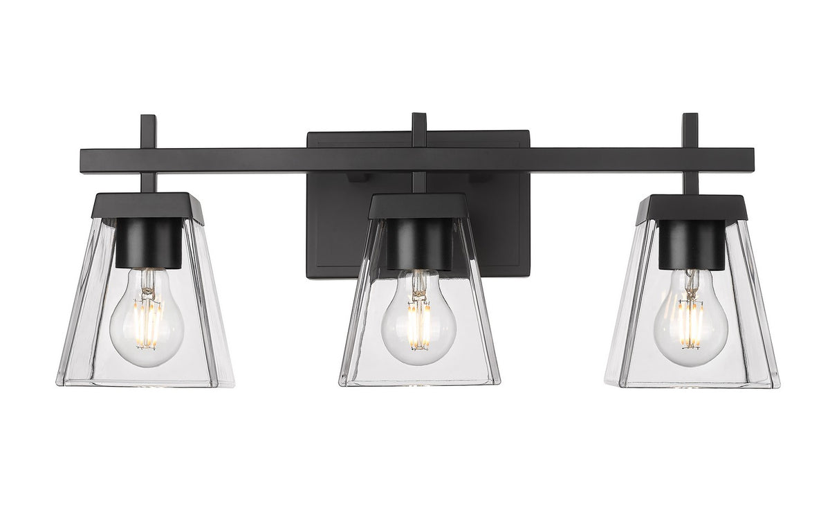 Luminaire de vanité Lauren Noir mat, 22" – vue 3