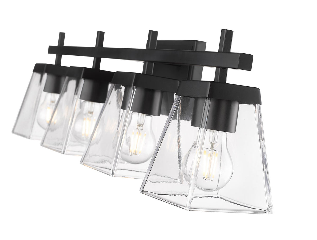 Luminaire de vanité Lauren Noir mat, 30 1/2" – vue 5