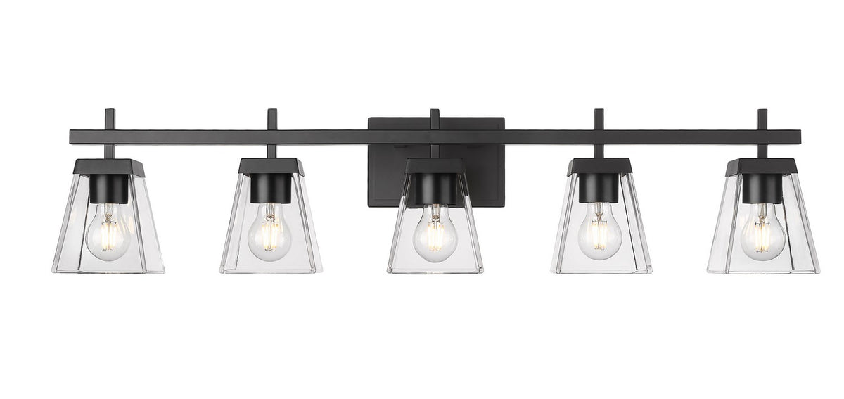 Luminaire de vanité Lauren Noir mat, 39" – vue 3