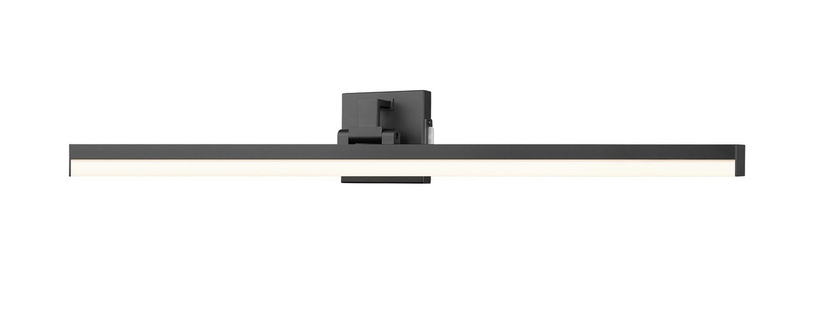 Barre d'éclairage de salle de bain Liam Noir mat, 40" – Z-Lite