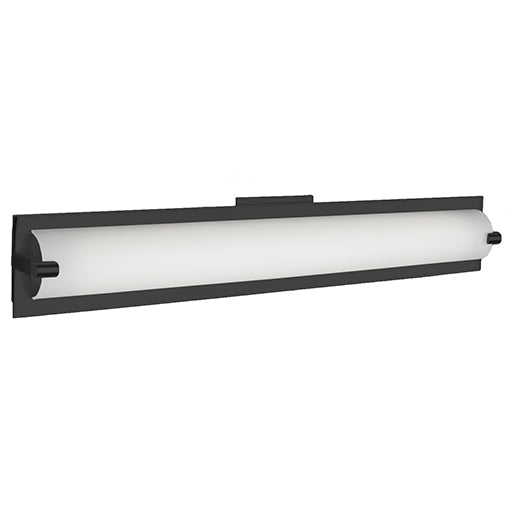 Barre d'éclairage de salle de bain Lighthouse Noir, 26" – Kuzco Lighting