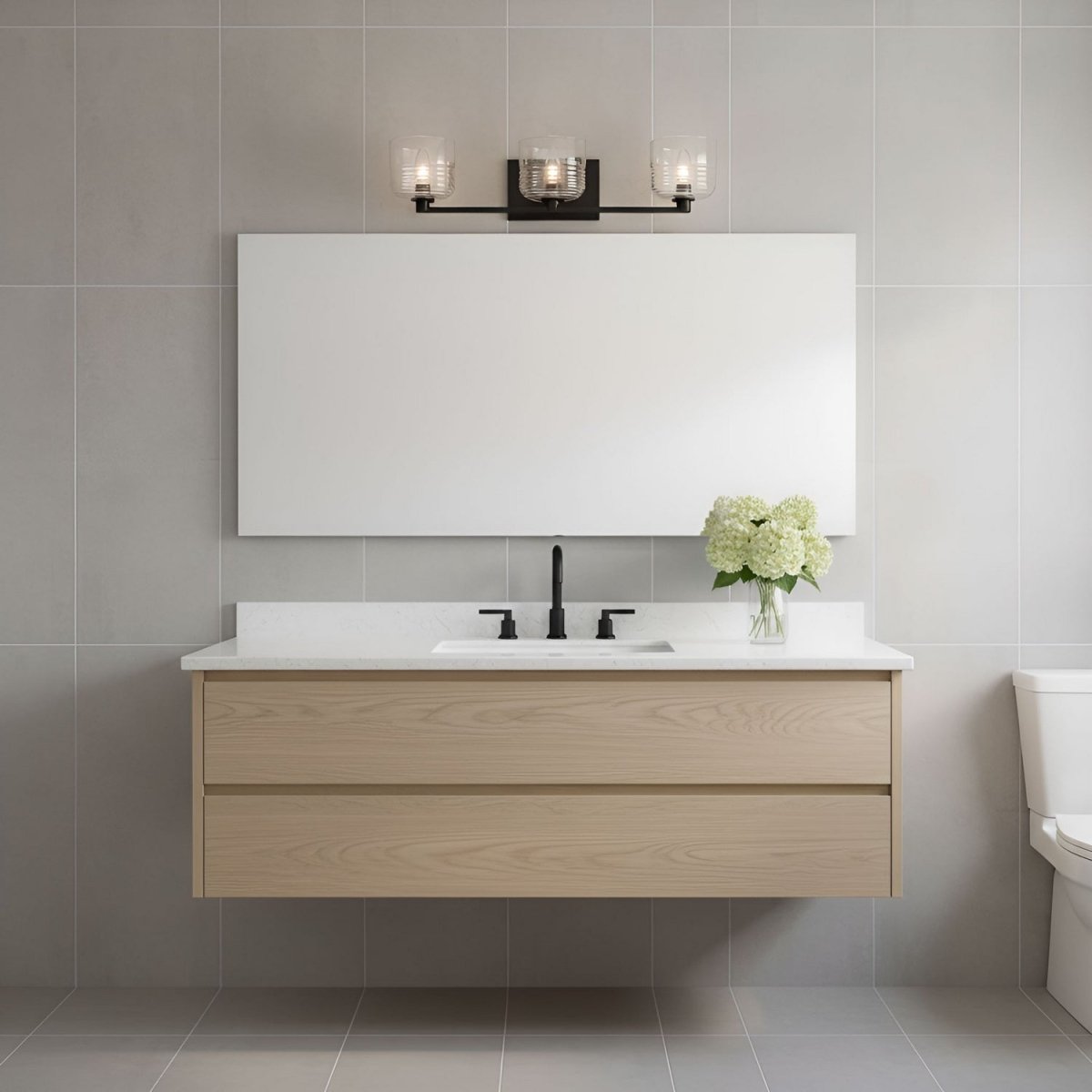 Luminaire de vanité Lochdale - Laiton satiné 33 5/8" by Visual Comfort Studio | Luminaires & cie