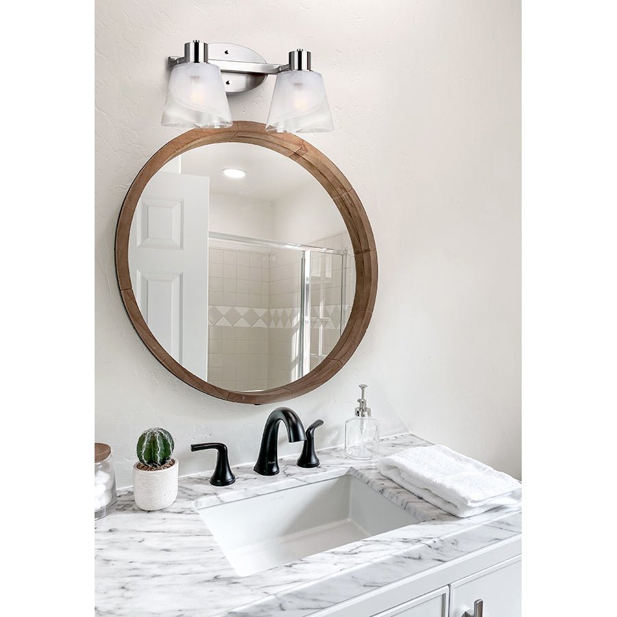 Luminaire de vanité Luelle - Nickel brossé 25" by Canarm | Luminaires & cie