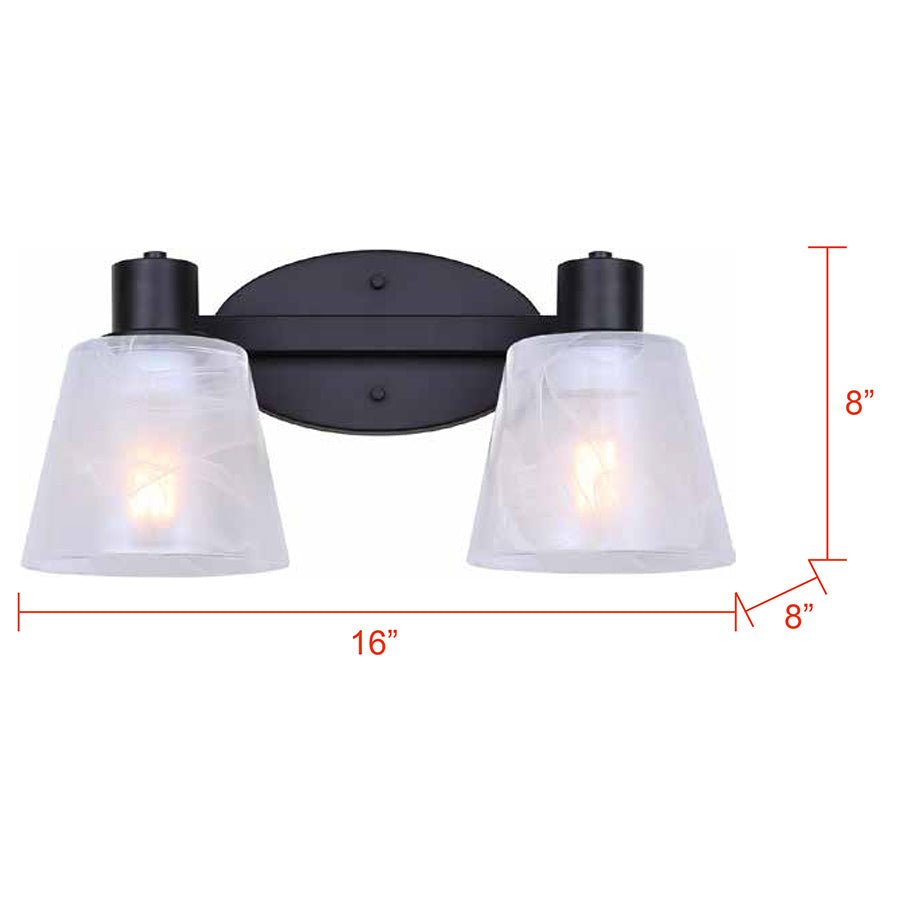 Luminaire de vanité Luelle - Nickel brossé 25" by Canarm | Luminaires & cie