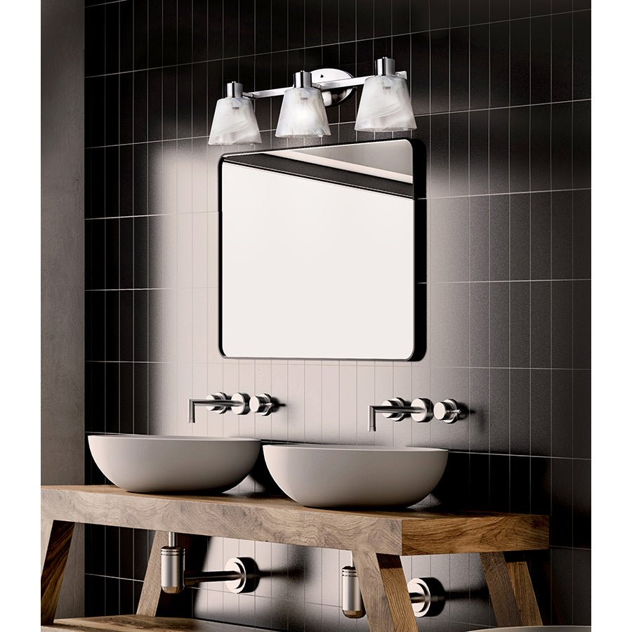 Luminaire de vanité Luelle - Nickel brossé 25" by Canarm | Luminaires & cie