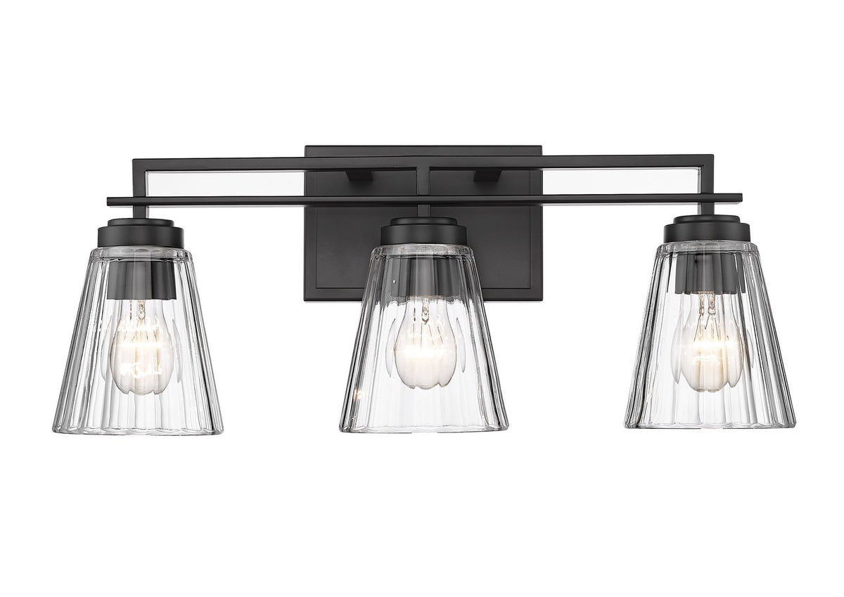 Luminaire de vanité Lyna Noir mat, 22" – Z-Lite